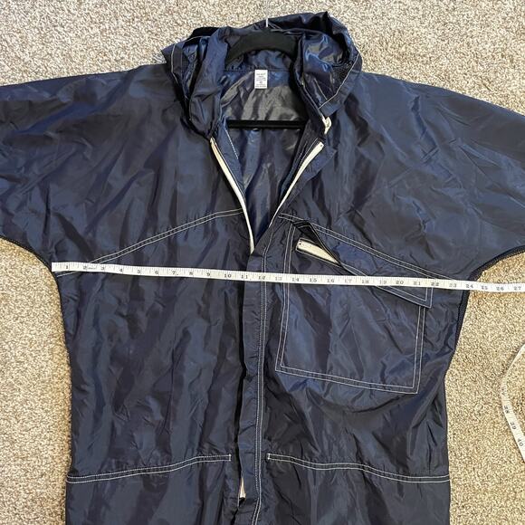 The Alligator Dark Blue Rain Jacket coat size Medium - Picture 5 of 8